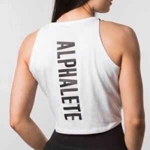 Alphalete Tie Front Crop Tank
